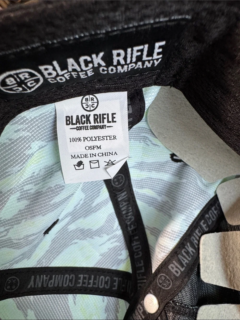 Black Rifle Coffee Company Men's Green & Black Patterned Cap